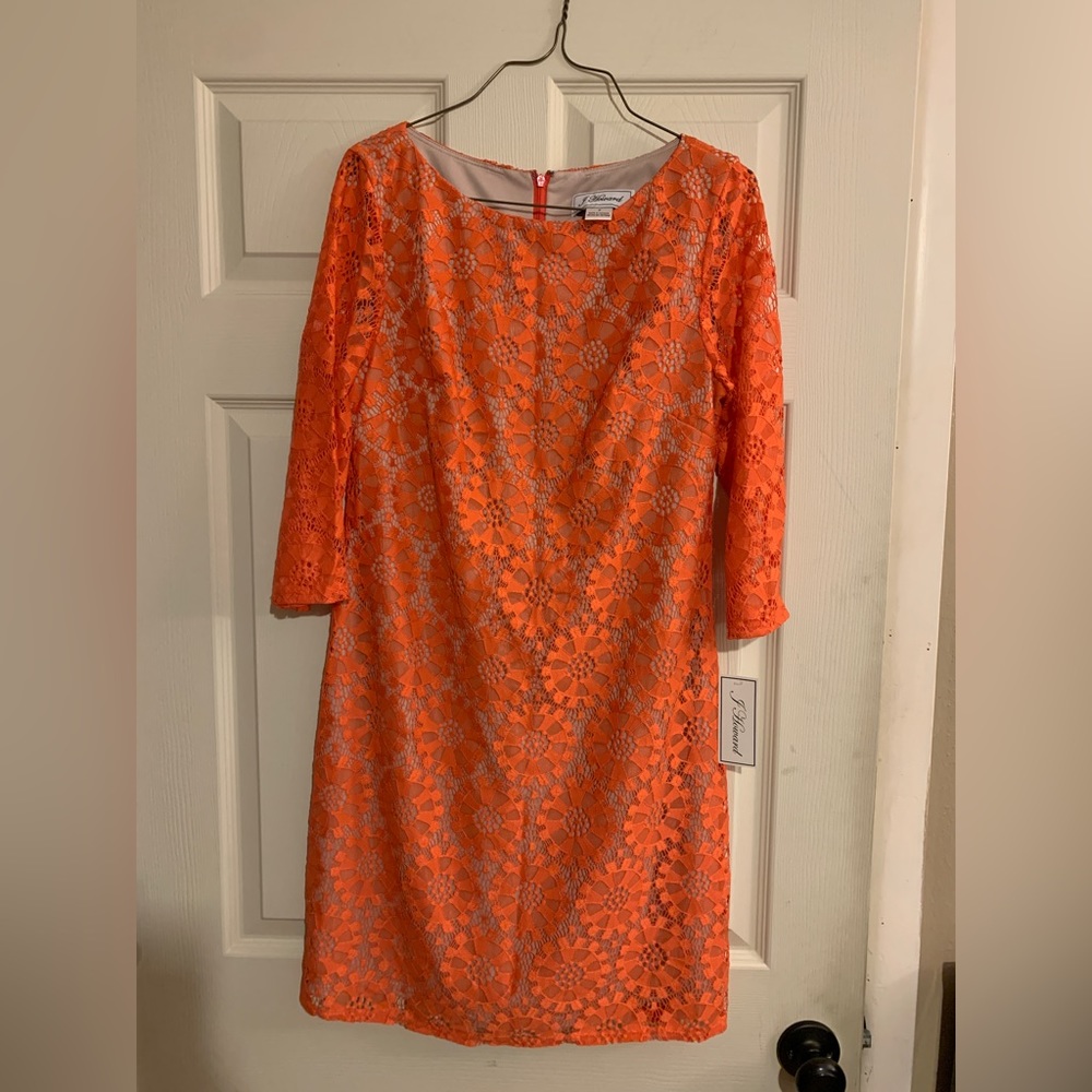 Orange lace dress. Never worn